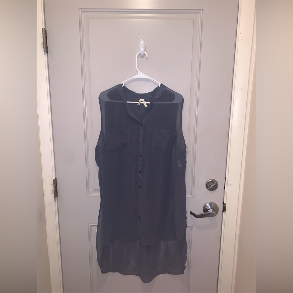 Live 4 Truth Women’s Grey Sheer Tank Top Size 2X